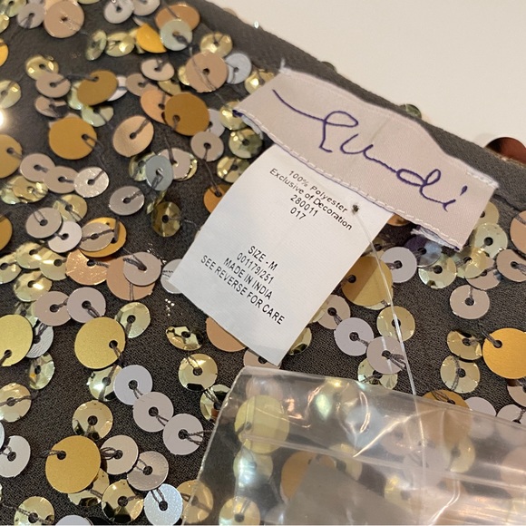 SLOUCHY SEQUIN TOP SIZE M - Picture 12 of 13